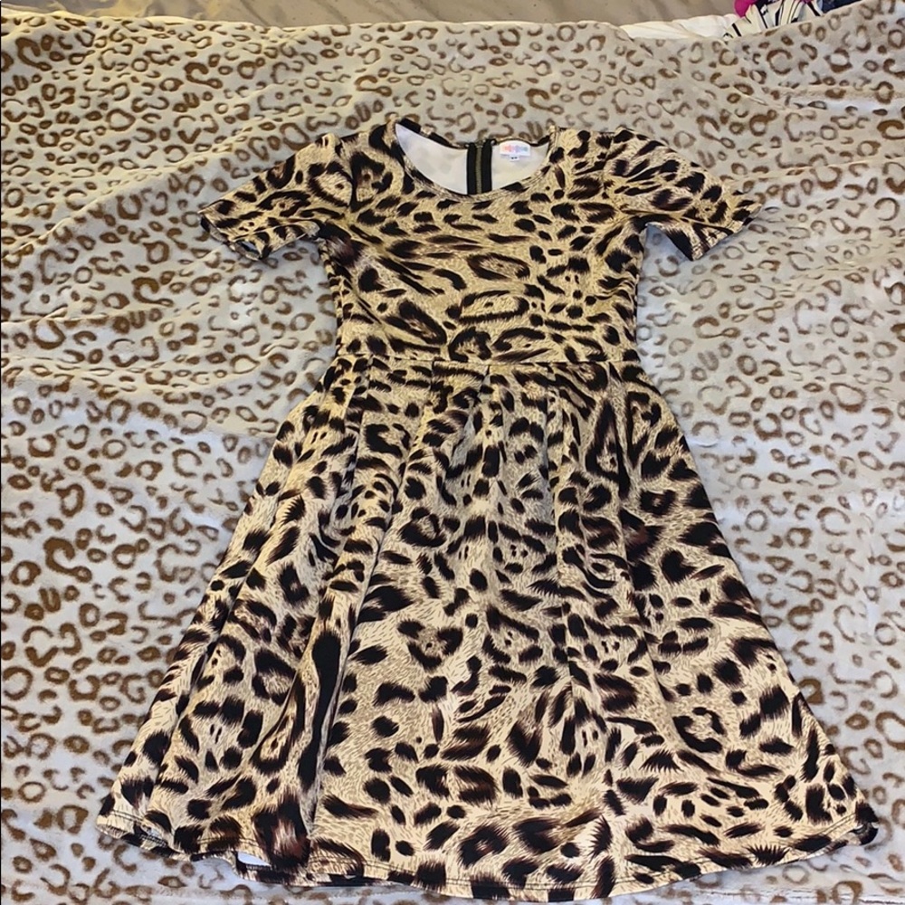 XS leopard/cheetah Amelia dress- worn once!